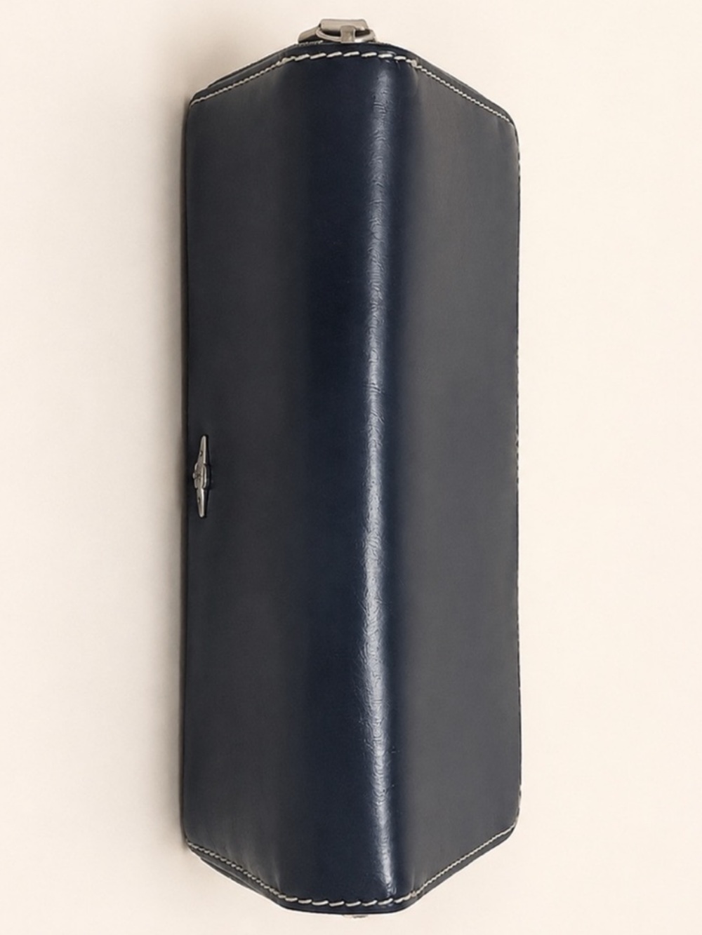Vivienne Westwood Dark Navy Quilted Leather Zippy Wallet Silver Orb - Picture 5 of 8
